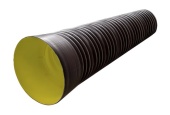 Труба D275/250 мм двухслойная гофрированная с раструбом SN 8