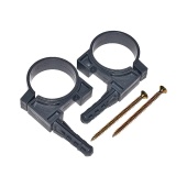 Хомут ПП 50 мм с дюбелем и саморезом ММП