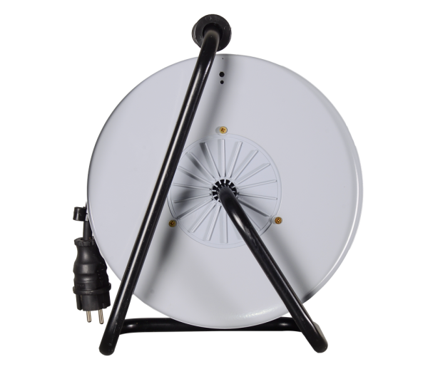 Удлинитель силовой на металлической катушке Ресанта СУ-3х2,5КГ-50/3 (с выкл., 4 розетки, IP44)