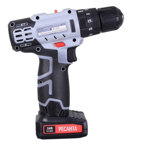 Дрель-шуруповерт аккумуляторная Ресанта ДА-24-2ЛК-У