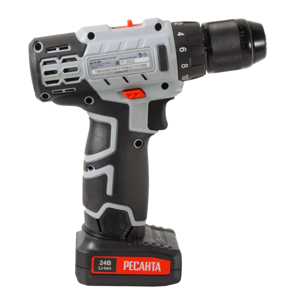 Дрель-шуруповерт аккумуляторная Ресанта ДА-24-2ЛК